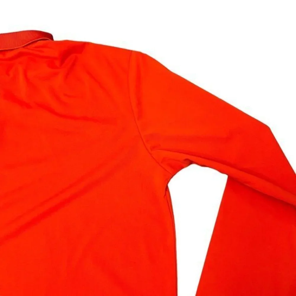 MIER Polo‎ Shirt Men's Size XL Red Long Sleeve Collared 100% Polyester
